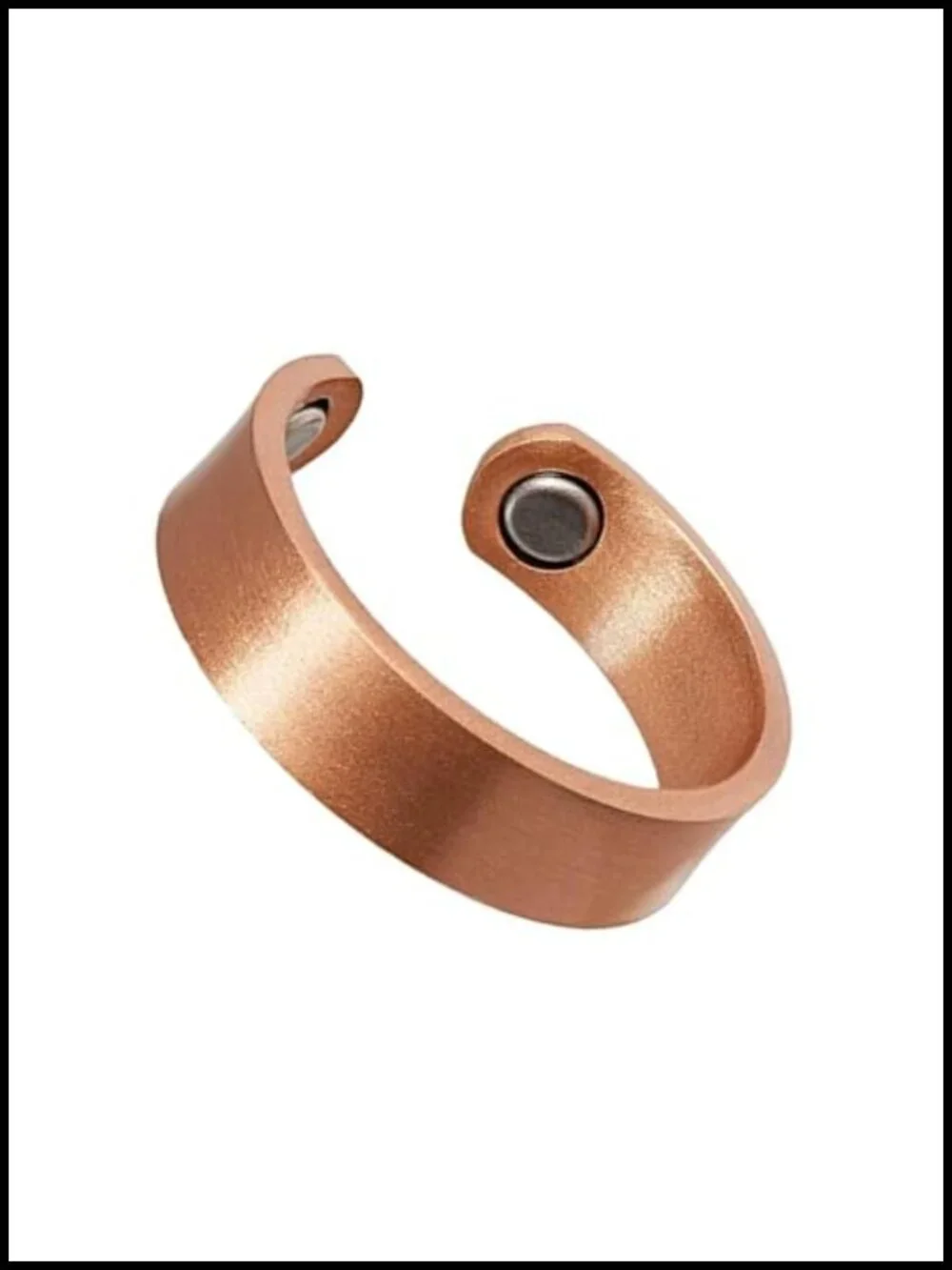 Pure Copper Magnetic Therapy Ring - Adjustable